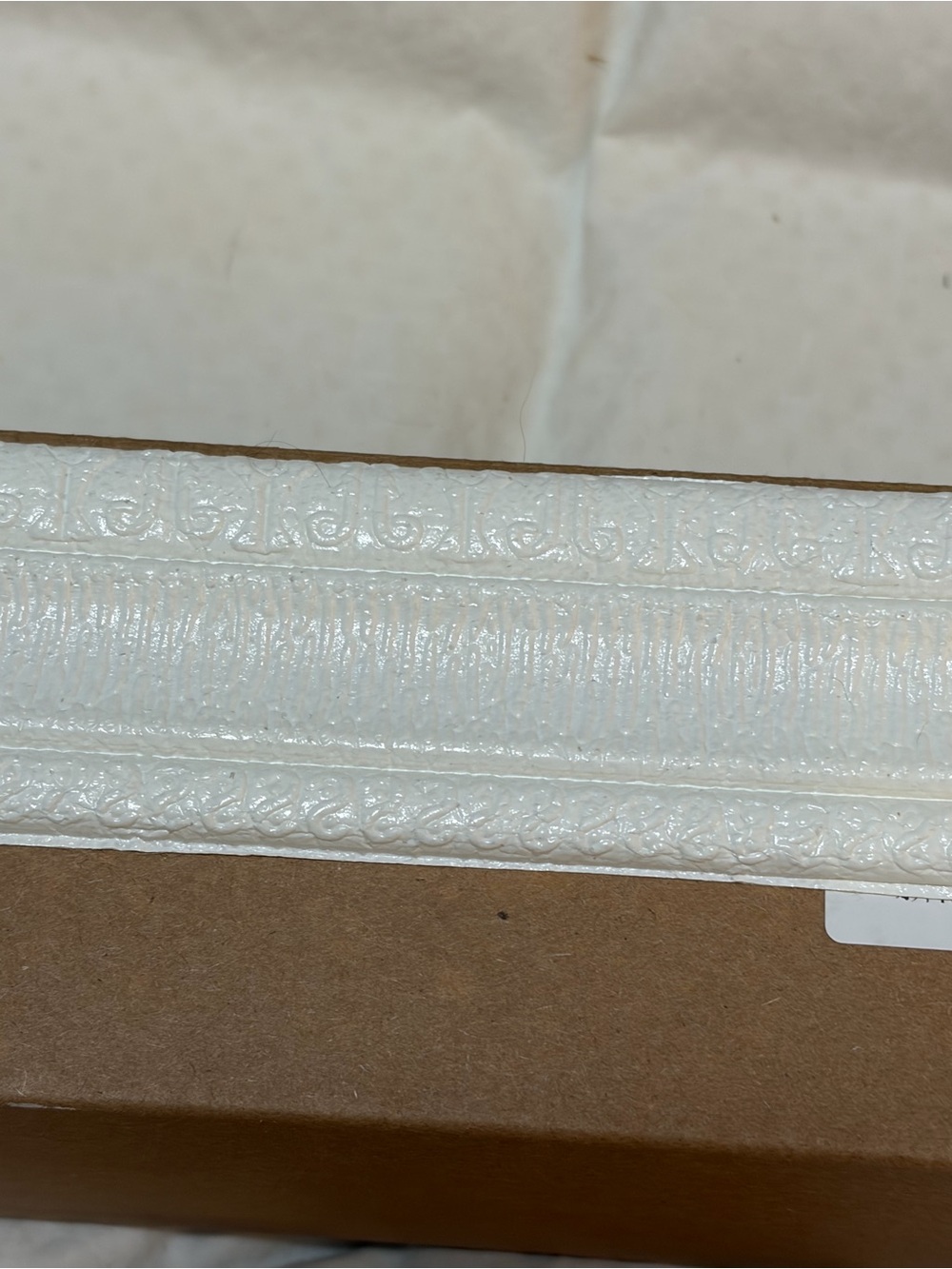 White Self-Adhesive Foam Roll molding - total of 8 rolls